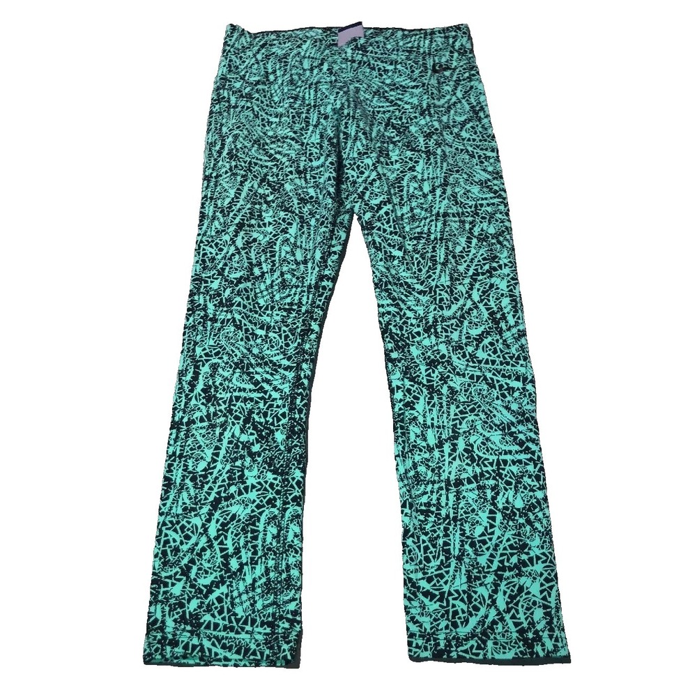 Nike Fitted Pants Small Green Black‎ Pants Athletic Womens